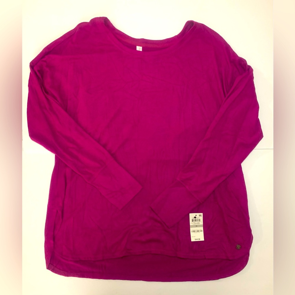 Magenta Long Loose Fitting Top